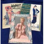 Ephemera, small selection of Ladies Fashion catalogues & magazines inc. La Lingerie 1938, Ladies