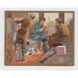 Trade cards, Huntley & Palmers, 2 sets, Biscuits with Travellers (6 cards) (gd) & Children of