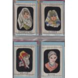 Tobacco silks, L. Youdell Collection, Turmac, Girls of Many Lands (on white silk) (set, 50 silks) (