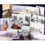 Postcards, a very large mixed selection of approx 2000 cards inc Military (60+), Queens Dolls