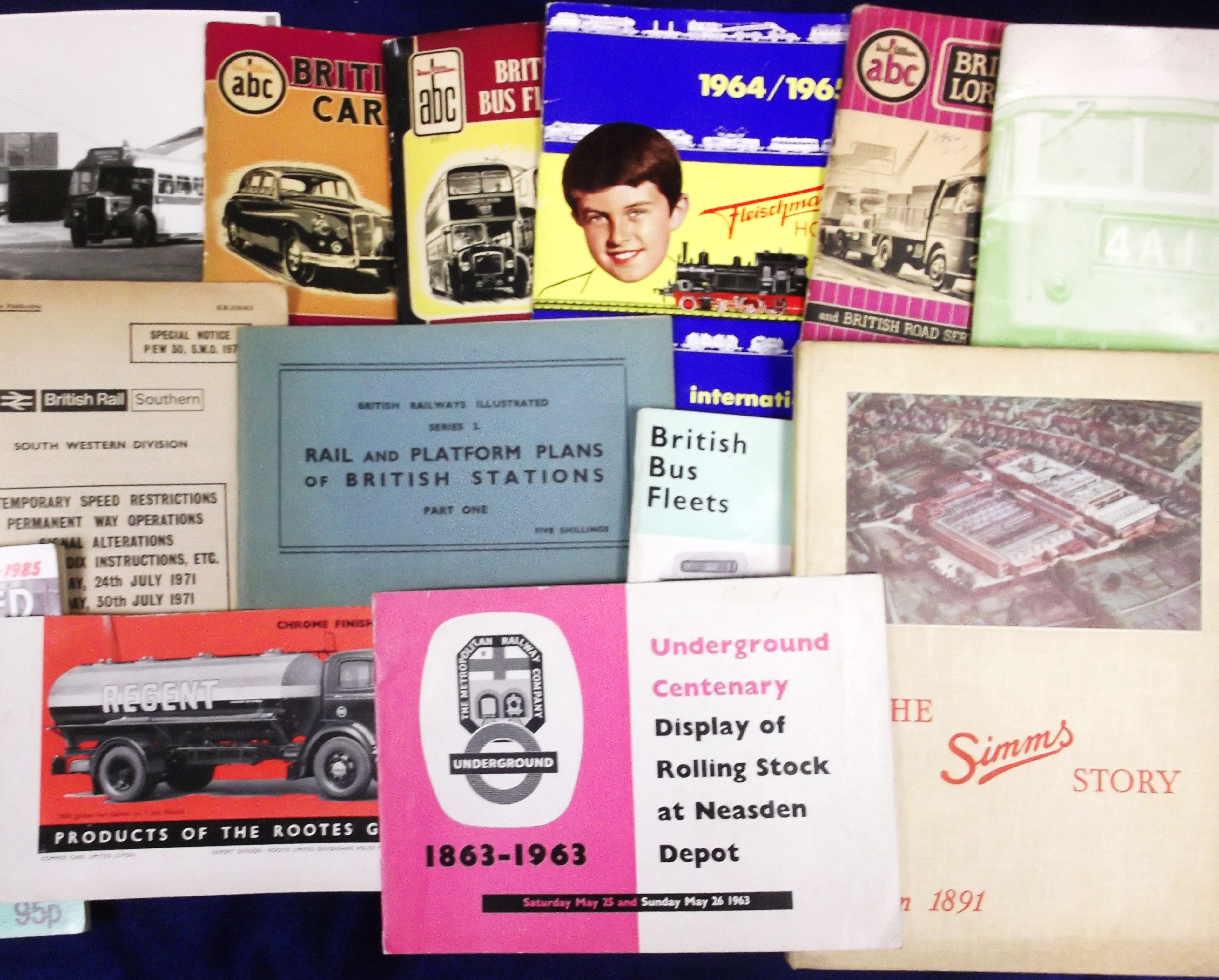 Transport ephemera, a quantity of books, booklets, photos, newspaper cuttings etc, noted selection