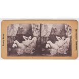 Stereoscopic cards, a collection of approx 95 cards inc. Glamour, bathing, romance, hold-to-light (