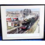 Railwayana, a Terrence Cuneo, limited edition (722/850) print showing The Cornish Riviera Express