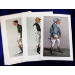 Horseracing, six original Vanity Fair prints, four by 'Lib', Fred Barrett, 1 June 1889 (x2,