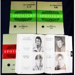 Cinema & Stage, four editions of the 'Spotlight' casting directory, Actors & Actresses, 1985/86 (A-K