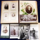 Photographs, accumulation of family photos, late 1800's to 1940's, loose & in albums, including