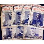 Ephemera, Military, 'The Great War' magazine, 20 different issues, ranging between Part 18, Dec 1914
