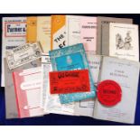 Ephemera, Agricultural selection, booklets, brochures and magazines, including Manuring Fruit