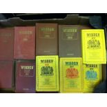 Cricket books, Wisden Almanacks, a collection of 17 hard backed editions, 1949, 50, 52, 58, 59,