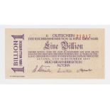 Banknote, German Notgeld, Altona one billion marks hyper-inflationary note, 1923 (VF) (1)