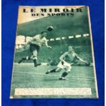 Football, 'Le Miroir Des Sports' magazine, 31 May, 1938 including good coverage from the France v