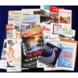 Ephemera, Norway, a selection of Town & Tourist brochures collected during a voyage on SS Jupiter