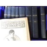 Boxing, a collection of the 'Boxing' Sports Journal, complete years for 1911, 1912, 1919, 1920, 1921