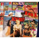 Glamour magazines, a collection of 40+ adult glamour magazines, mostly 1980's onwards, various