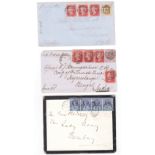 Postal History, P. Jones Collection, GB Covers (6), 1860's to 1930's, all addressed to locations