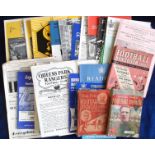 Football, selection, programmes, approx 40, mostly 1960's inc. QPR v Norwich FAYC 1963/4, several