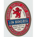 Beer Label, Old Scottish Label, Lion Brand Beer, large v.o (vg) (1)