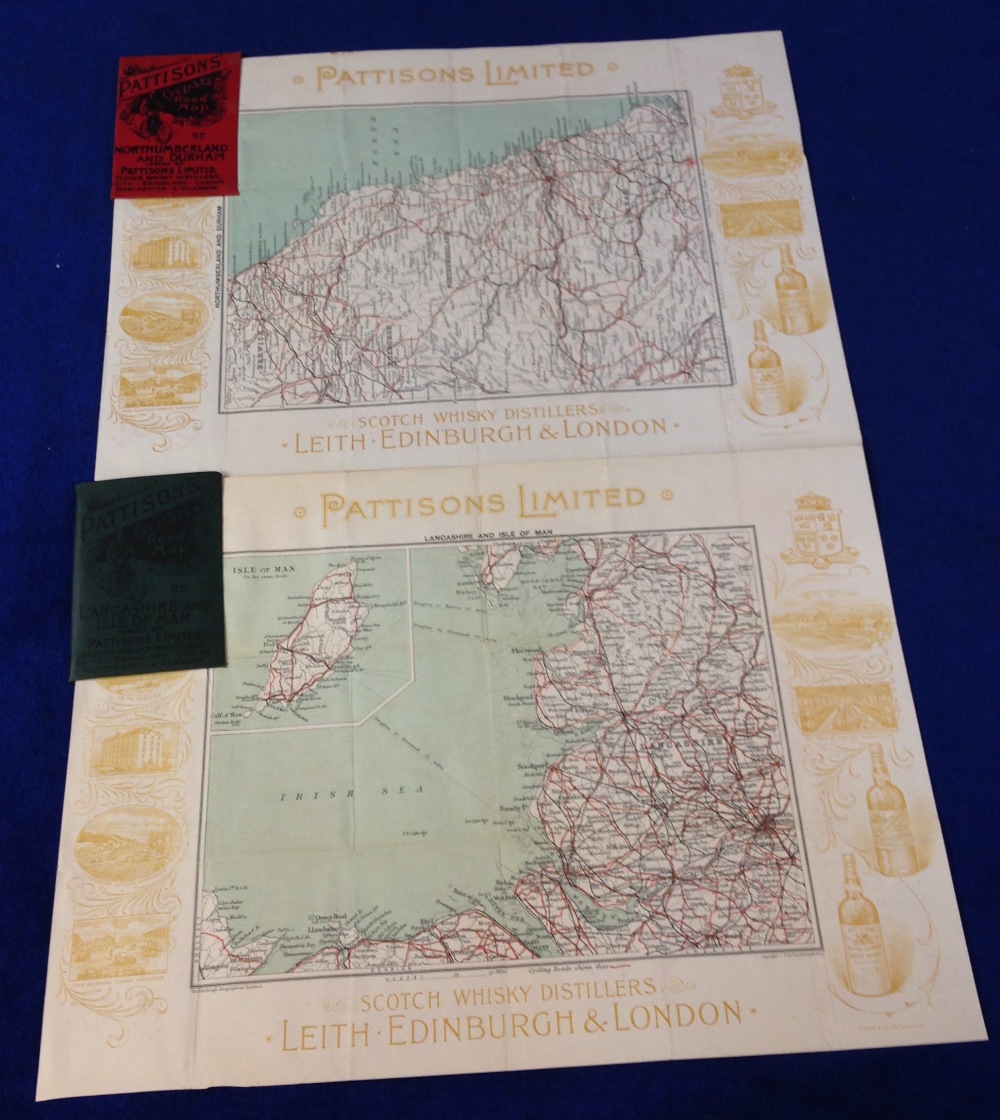 Maps, P Jones Collection, two Pattison's pocket cycling road maps, early 1900's, one for - Image 2 of 2