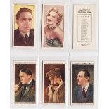 Cigarette & trade cards, Cinema, a collection of 6 sets, Barbers Tea Cinema & Television Stars (25
