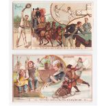 Trade cards, Holloway's, Pictorial History of the Sports & Pastimes of All Nations, 'X' size, (