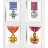 Cigarette cards, United Tobacco Co (South Africa), three sets, Medals & Decorations of the British