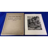 Ephemera, Military, WW1 German folio folder 'Aus Dem Westen' containing 40 b/w engraved prints