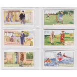 Cigarette cards, Mitchell's, two sets, Humorous Drawings & First Aid (50 cards in each set) (vg)