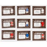 Trade issue, Cornish Match Co, Football Facts (set, 50 match box labels) (vg)