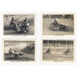 Trade cards, Amalgamated Press, Thrills of the Dirt Track, 'M' size (set, 16 cards) (1 creased, some