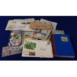 Stamps, accumulation in packets, GB, Commonwealth, USA, Rest of the World etc, small stockbook of