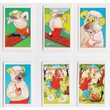 Trade cards, Dandy Gum, Animal Fables (red back) (set, 200 cards) (gd/vg)