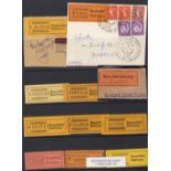 Postal History, P. Jones Collection, a collection of registered & recorded mail, some with stamps