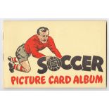 Trade cards, Soccer Bubble Gum, Soccer Teams no 1 series, 1956, corner mounted in special album (