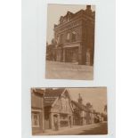 Postcards, Wargrave, WW1 Military Auxiliary Hospital at Woodclyffe Hall, exteriors (2), interior (