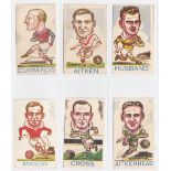 Trade cards, Football, Donaldson's, Sports Favourites, 71 different 'large head' cards, all football