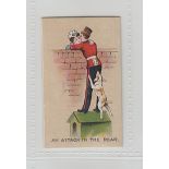 Cigarette card, R. Mason & Co, Naval & Military Phrases, type card (no border), 'An Attack in the