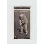 Cigarette card, Golf, Churchman's, Famous Golfers, type card, no 33, Tom Morris (gd) (1)