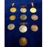 Medallions, a collection of 10 Coronation & Commemorative medallions inc. Elizabeth 2 Coronation,