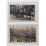 Postcards, Wargrave, visit of Prince Henry and mounted soldiers 1924, (vg) & Royal Engineers