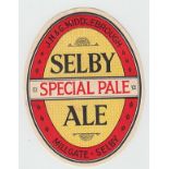 Beer label, J N & G Middlesbrough, Millgate, Selby, Special Pale Ale, v.o, (92mm) (vg) (1)