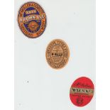Beer labels, McMullen & Sons Ltd, Hertford, 3 v.o's, Brown Ale, 85mm (some marks), Guinness's