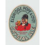 Beer label, Eldridge Pope & Co Ltd, Dorchester, Crystal Ale, 85mm, v.o, (vg)