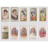 Cigarette cards, Taddy, a collection of 20 type cards, Actresses with Flowers (3), Autographs (2),