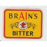 Beer label, Brain's, Cardiff, Bitter, large v.r. (vg)
