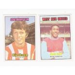 Trade cards, A&BC Gum, Footballers (orange back, 1-85) (part set, 83/85, missing nos 84 & 85) (gd/