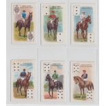 Cigarette cards, Horseracing, BAT (plain back), Jockeys & Owners Colours (playing card inset) (