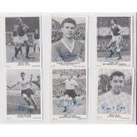 Trade cards, A&BC Gum, Footballers (Anon), 1961, XF size (55/64) plus 66 duplicates (a few fair,