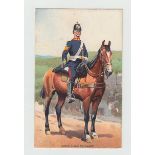 Postcards, a collection of approx 65 Military art cards, mostly regiments, either with a posed
