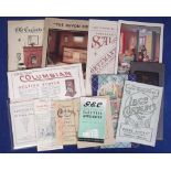 Ephemera, domestic catalogues, 1900 to 1950 (13), various products including lace curtains,