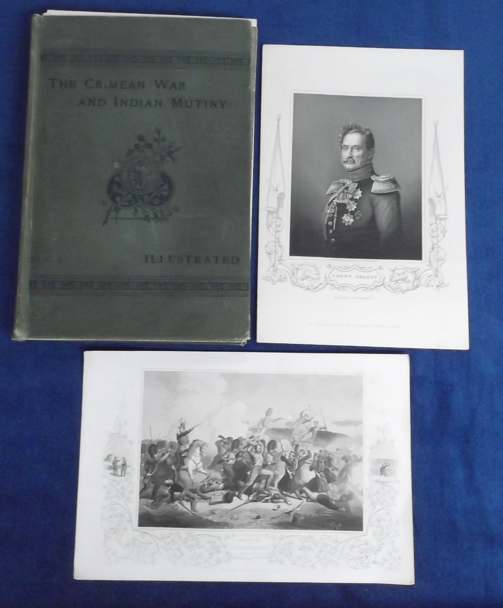 Military, remaindered book, '100 Engravings Chiefly Illustrating the Crimean War & Indian Mutiny',